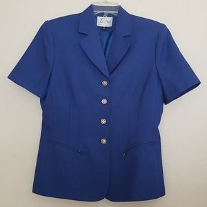 Le Suit Vintage 2 Piece Suit Blue